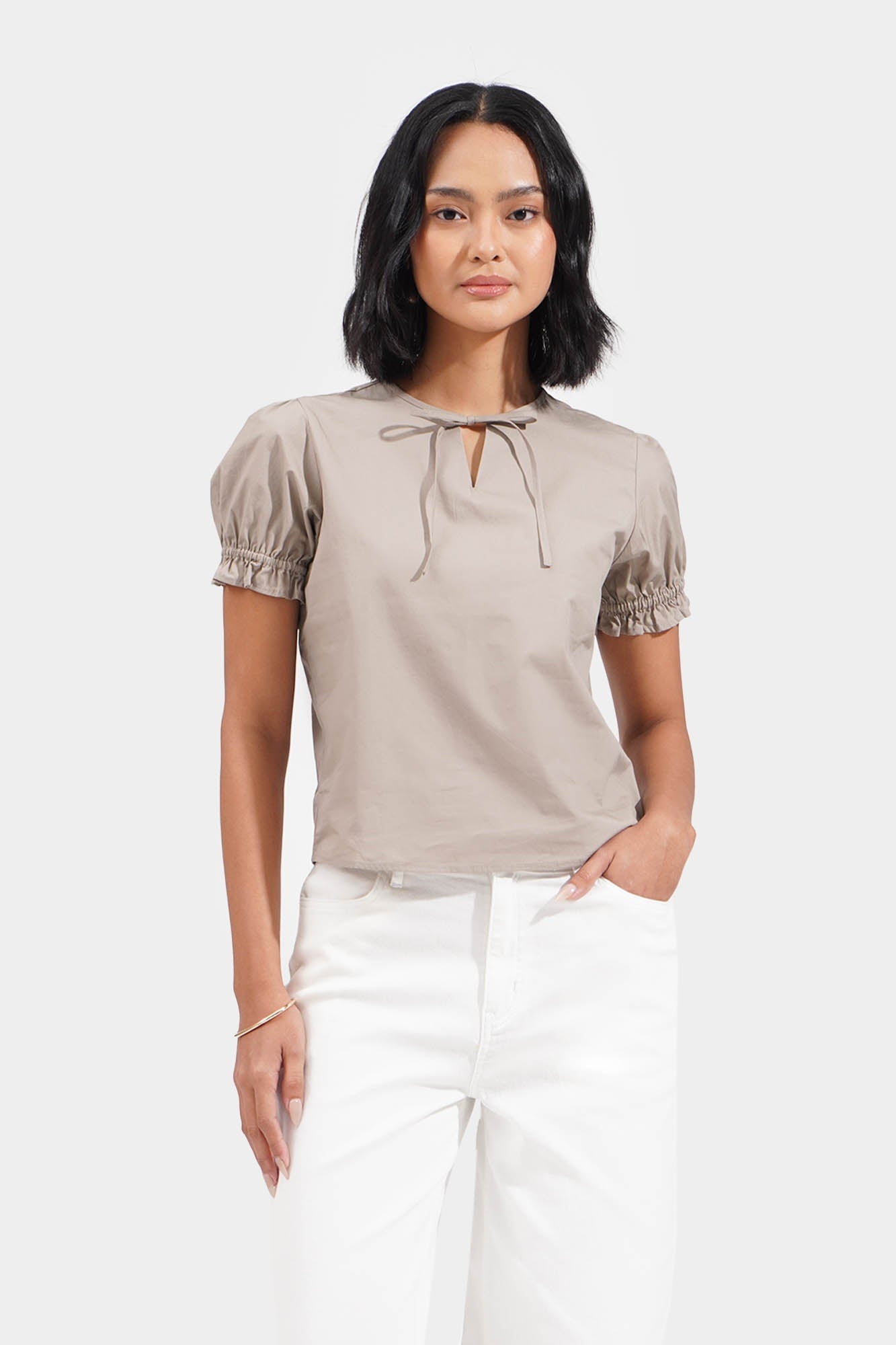 THE TOÉ Epidavrou Puff Sleeve Blouse Epidavrou Puff Sleeve Blouse – THE TOÉ