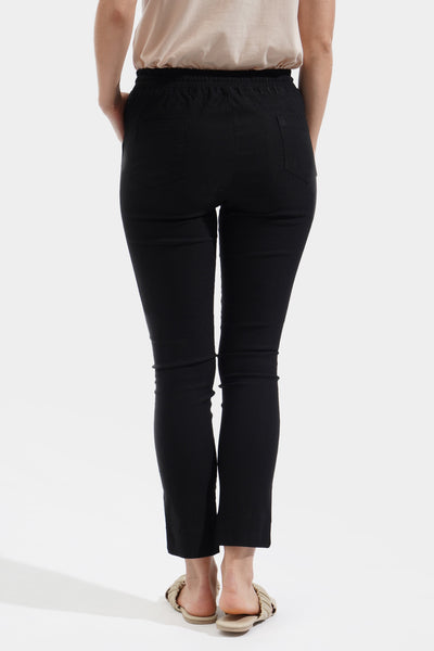 Closet Staples Cropped Drawstring Pull Up Trousers