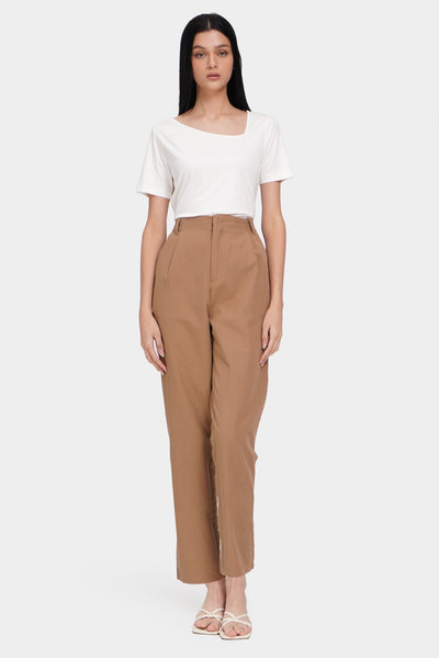 Closet Staples Pleated Ankle Length Trousers