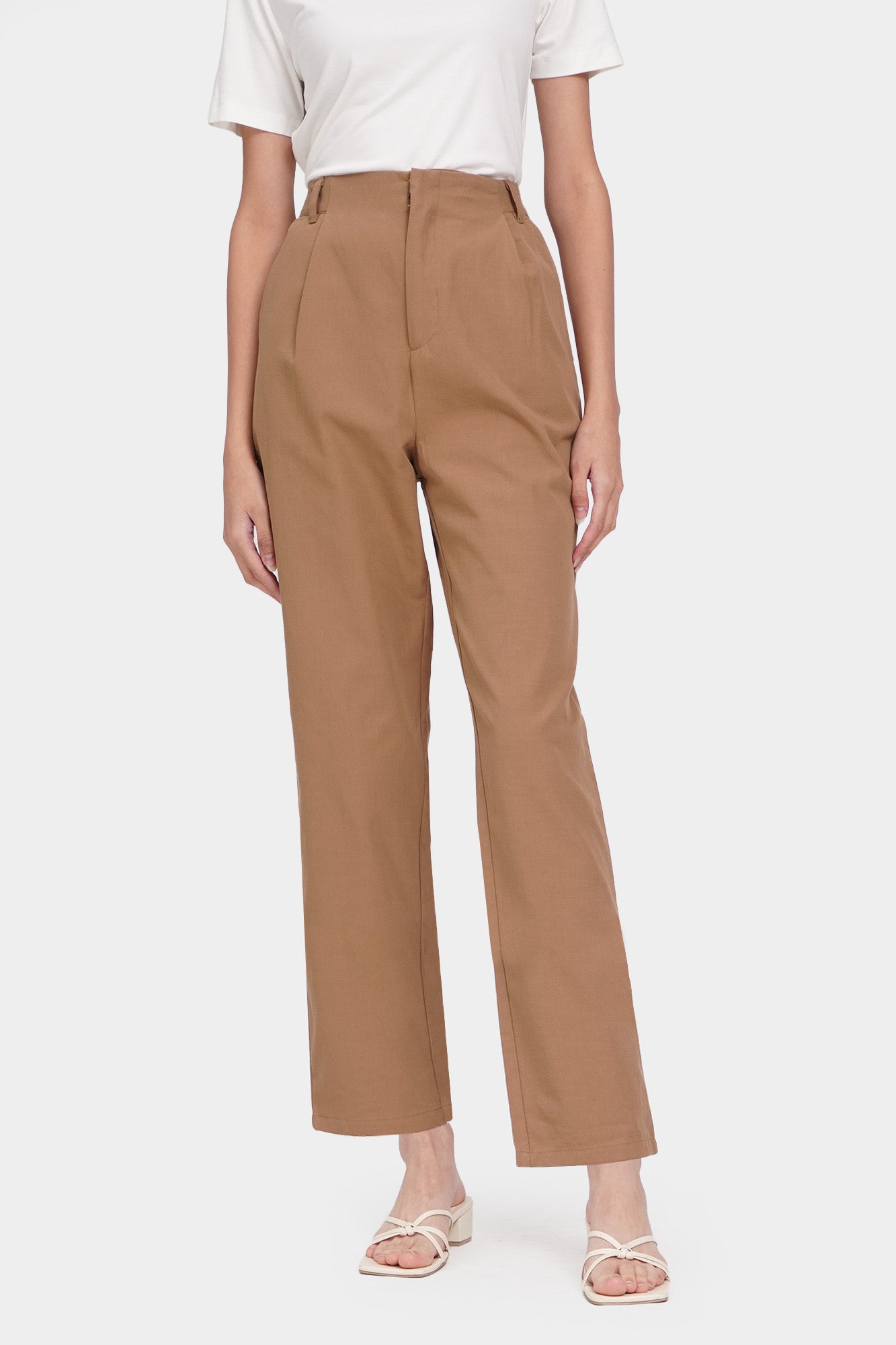 Closet Staples Pleated Ankle Length Trousers