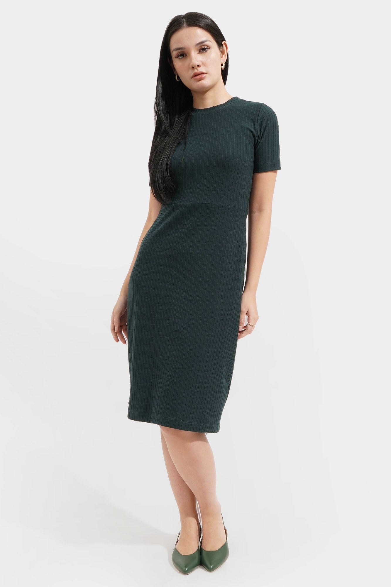 Closet Staples Ribbed Knit Sheath Dress