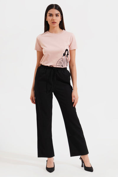 Drawstring Waist Ankle Length Cozy Pants