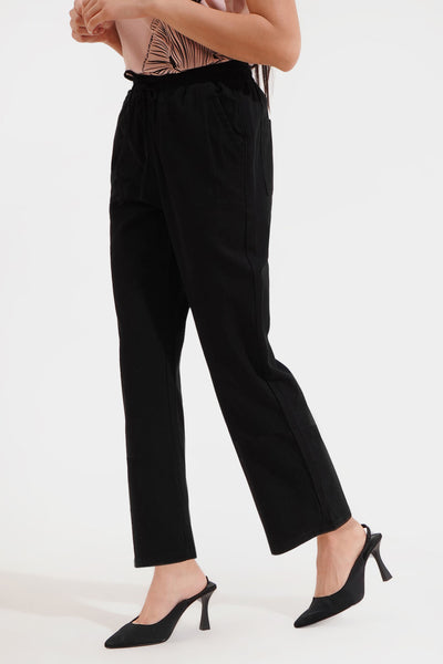 Drawstring Waist Ankle Length Cozy Pants