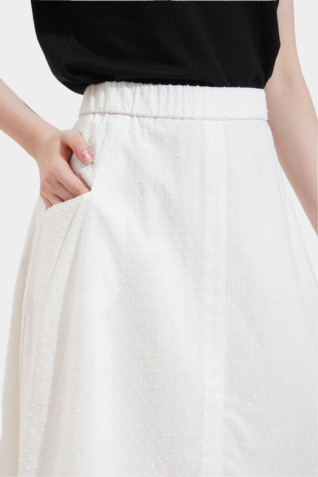 Textured Midi Skirt
