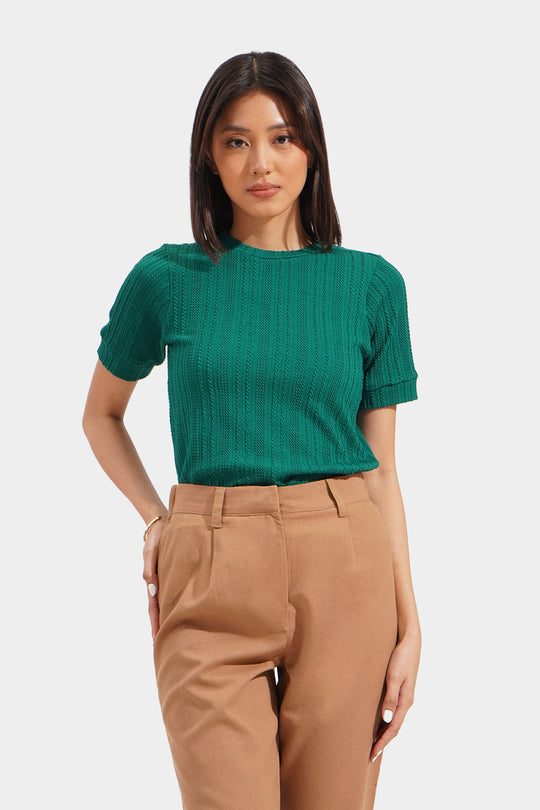 Cable Knit Tee