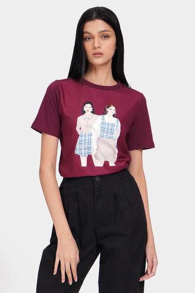 Women on Tweed Graphic Tee