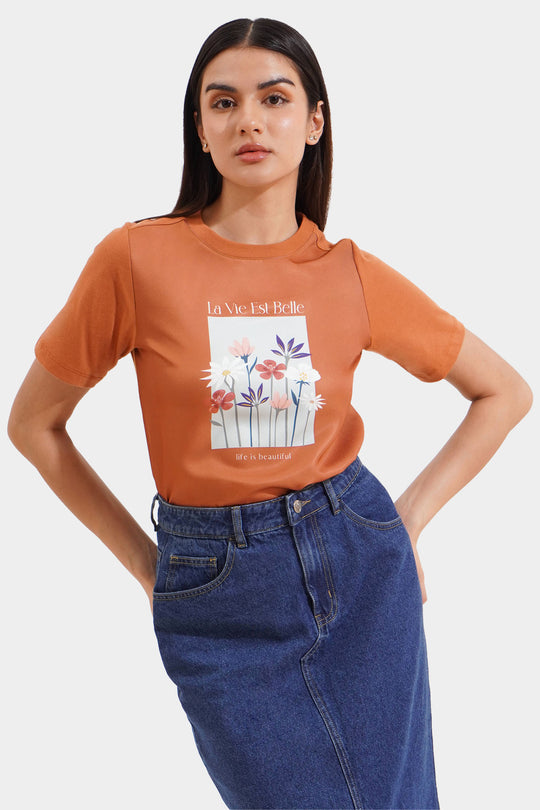 La Vie Est Belle Graphic Tee