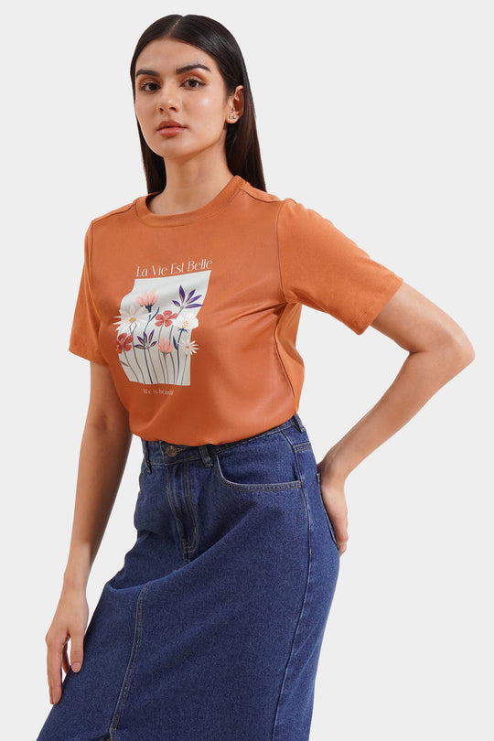 La Vie Est Belle Graphic Tee