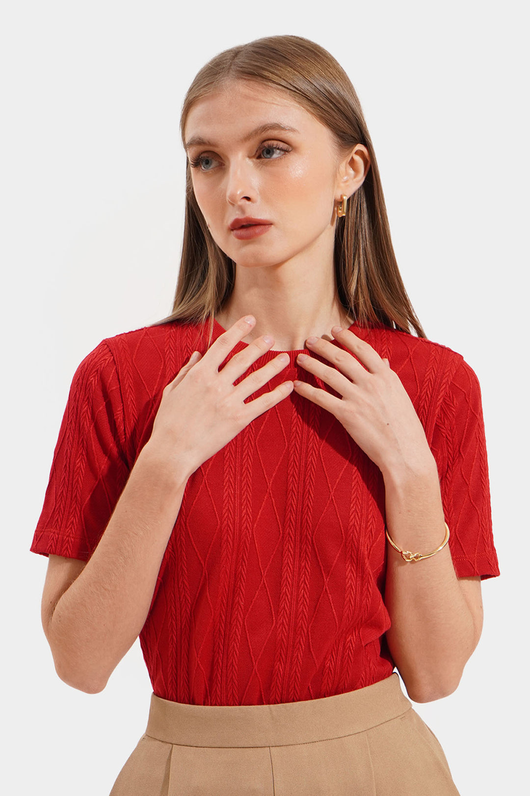 Cable Knit Tee