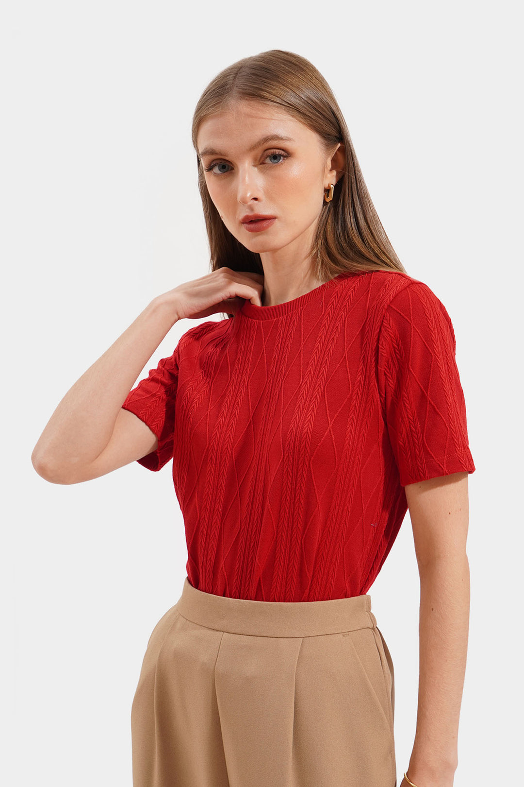Cable Knit Tee
