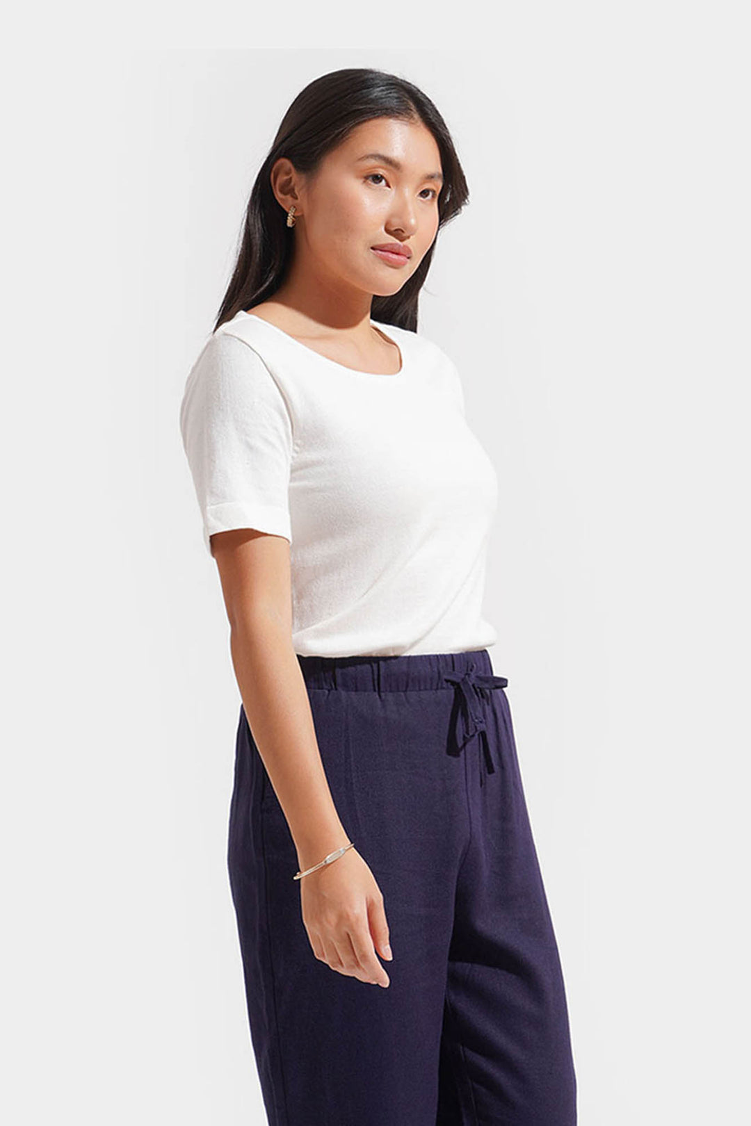 Closet Staples Scoop Neck Flat Knit Tee