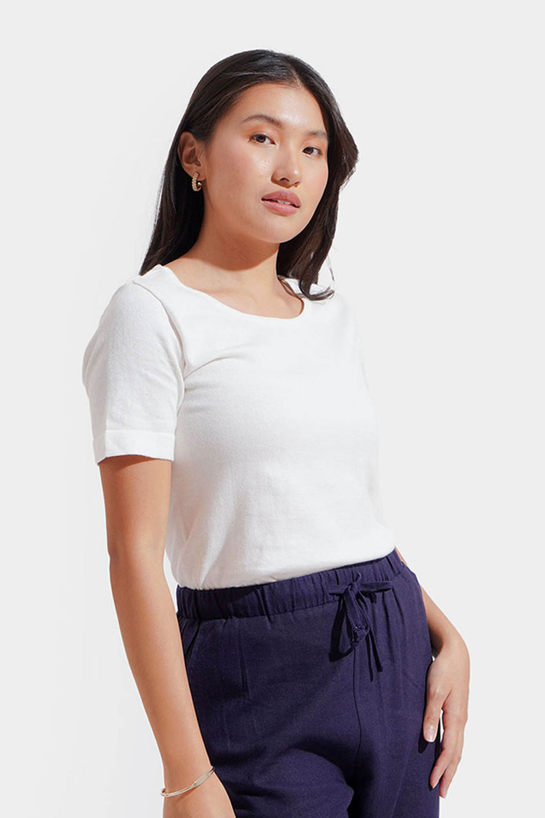 Closet Staples Scoop Neck Flat Knit Tee