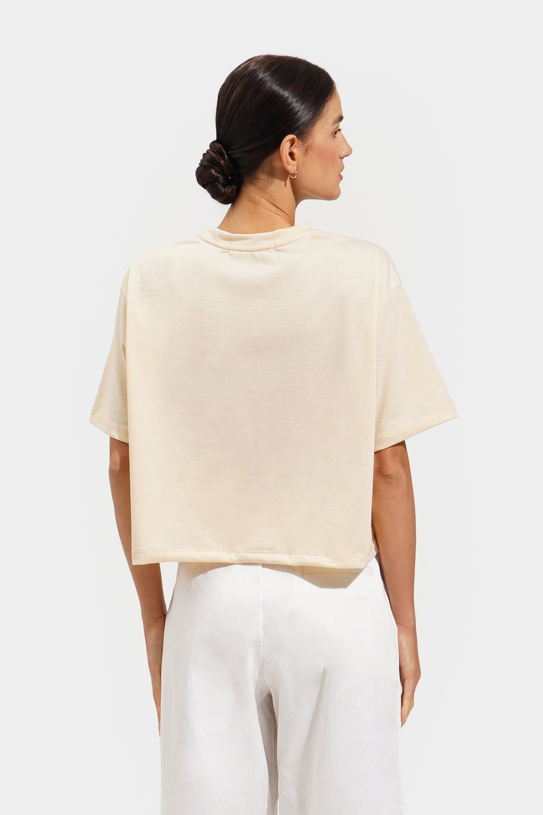 Round Neck Knitted Tee