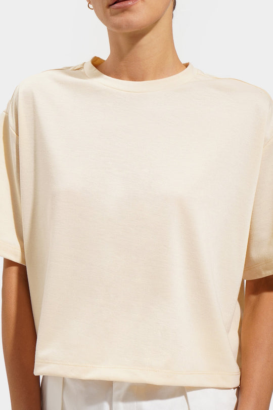 Round Neck Knitted Tee
