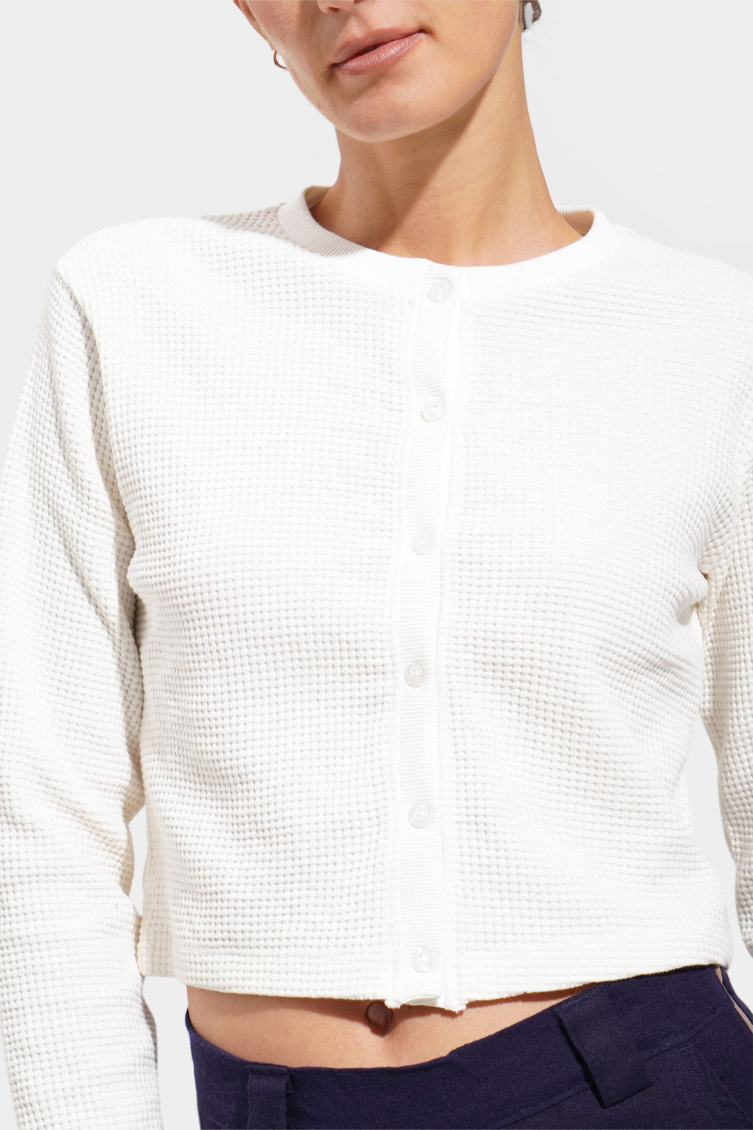 Waffle Knit Cardigan