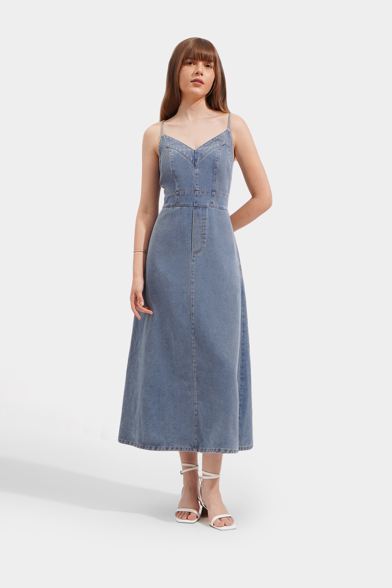 FORME ダウンジレ Strappy Denim Dress – ForMe