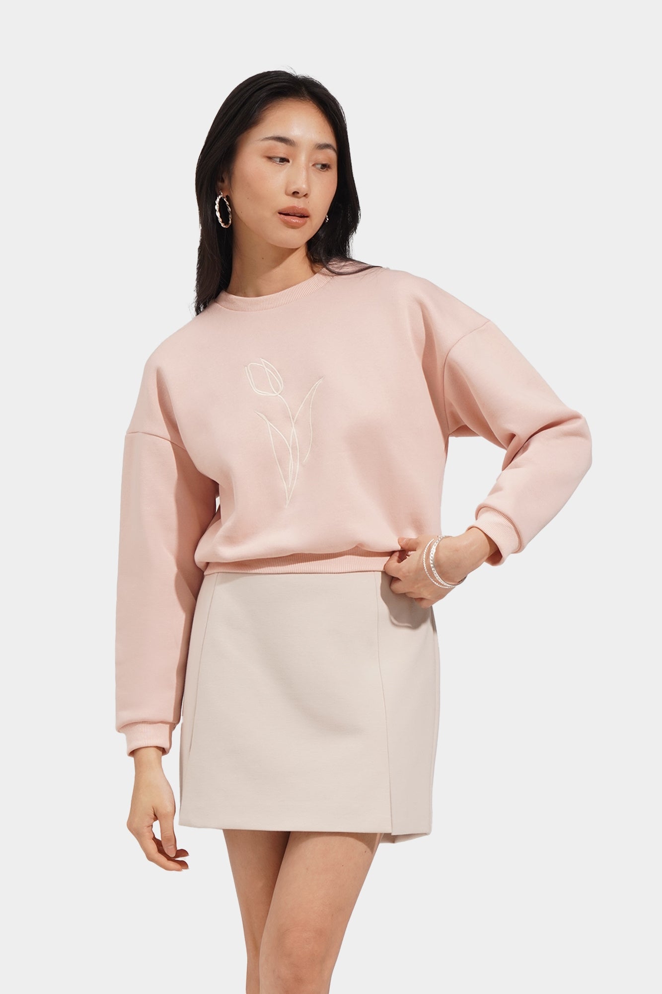 Embroidered Pullover Jacket – ForMe