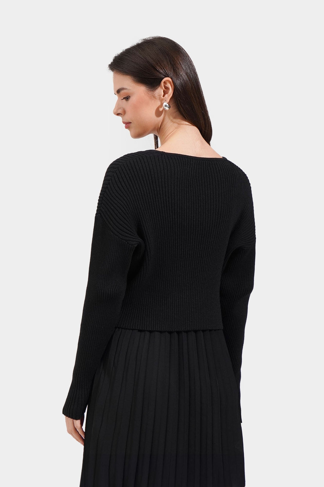 Knitted Cardigan With Buckle