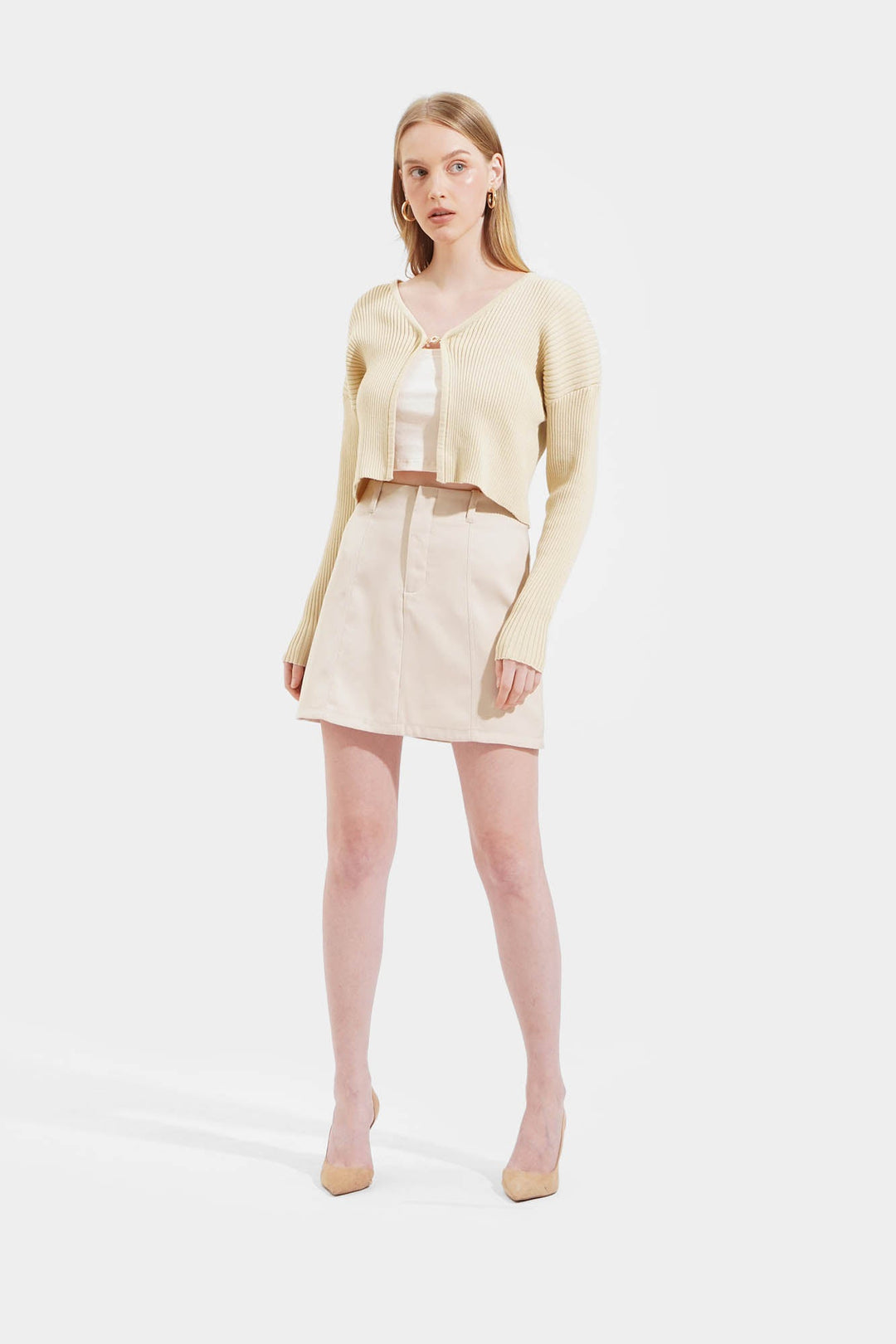 Knitted Cardigan With Buckle