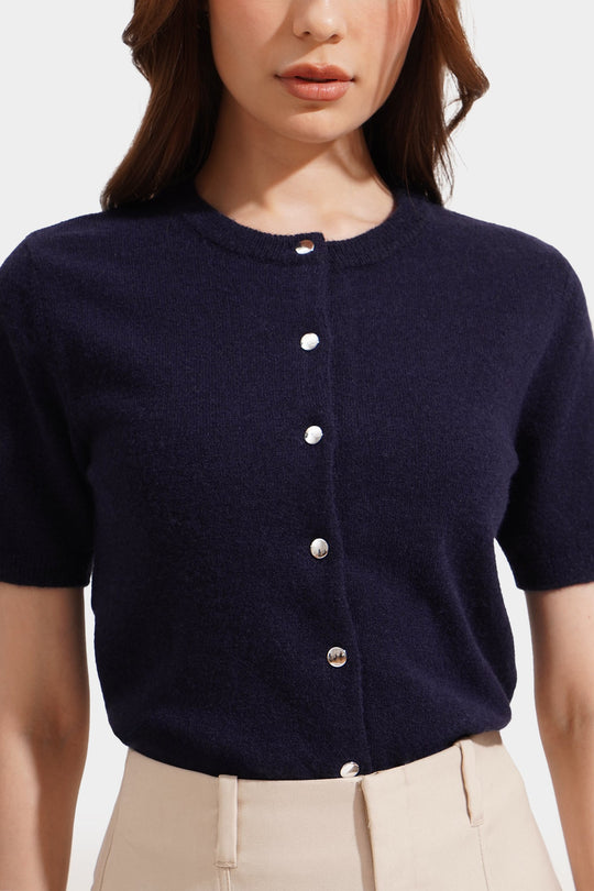 Textured Button Down Tee