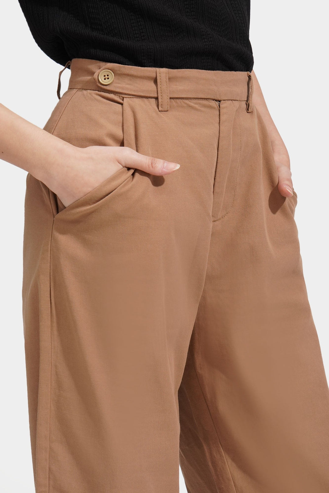 Extended Tab Straight Trousers