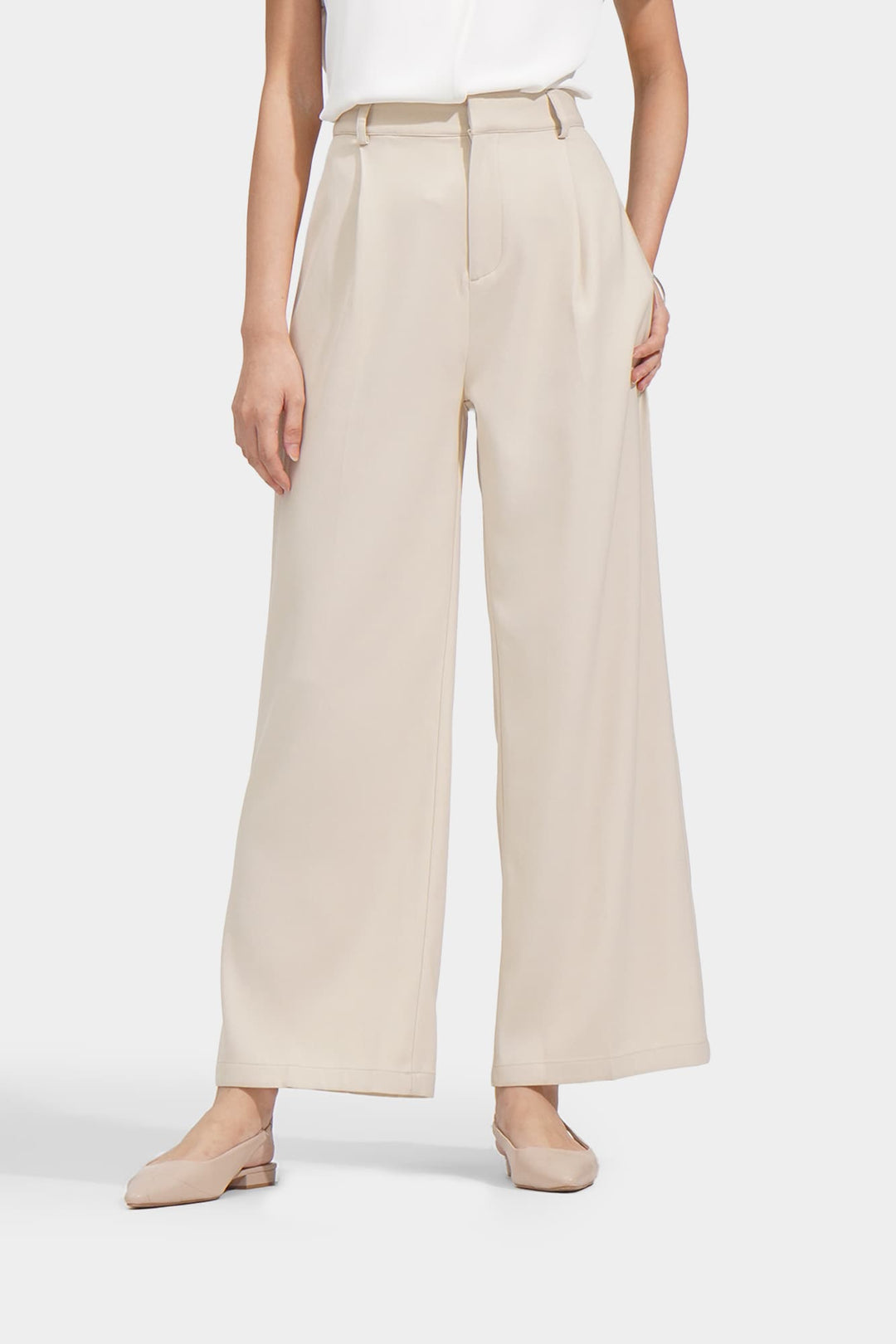 Extended Tab Straight Leg Trousers