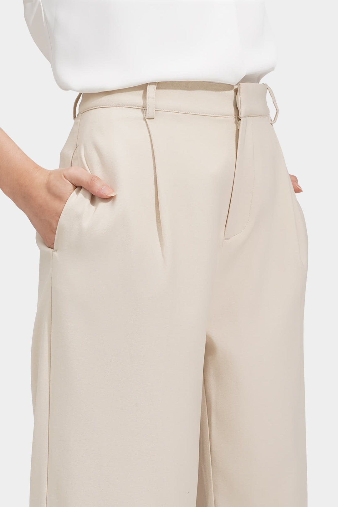 Extended Tab Straight Leg Trousers