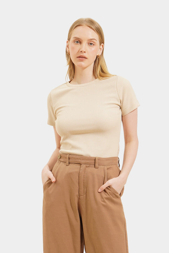 Waffle Knit Tee