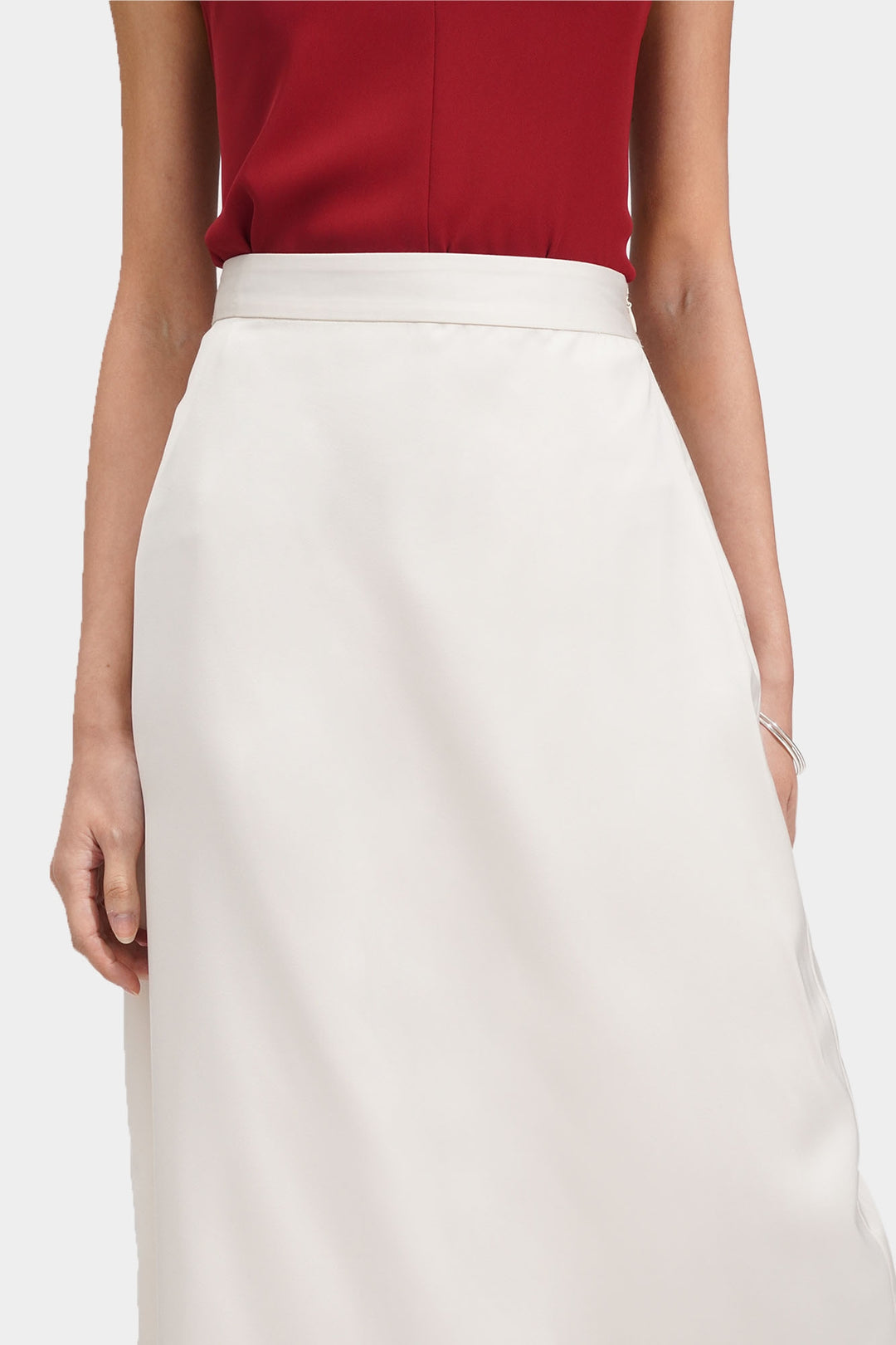 Satin Midi Skirt