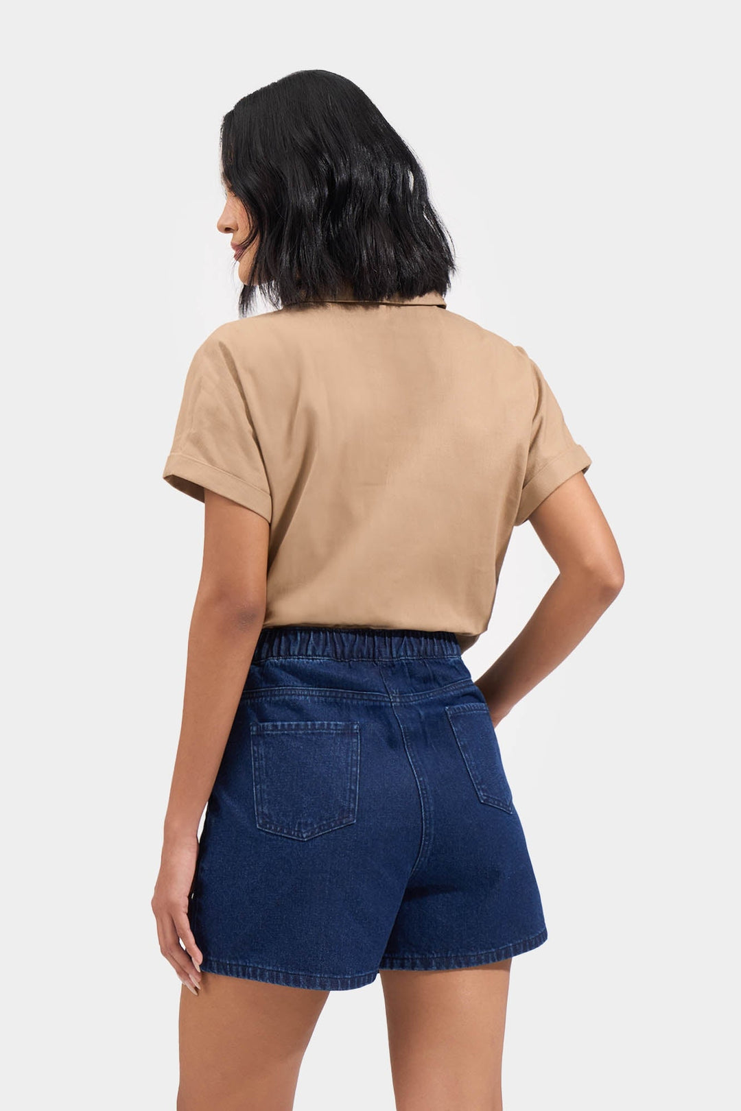 Linen Like Extended Sleeves Shirt