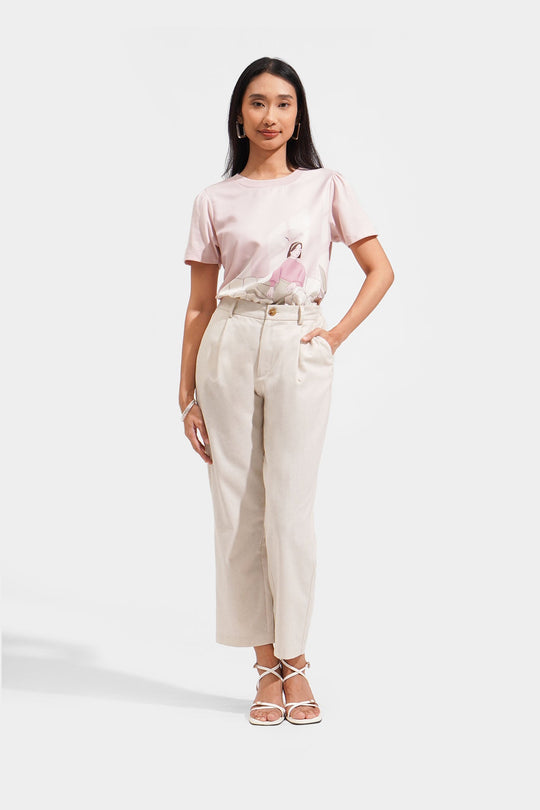 Cozy: Linen Tapered Trousers