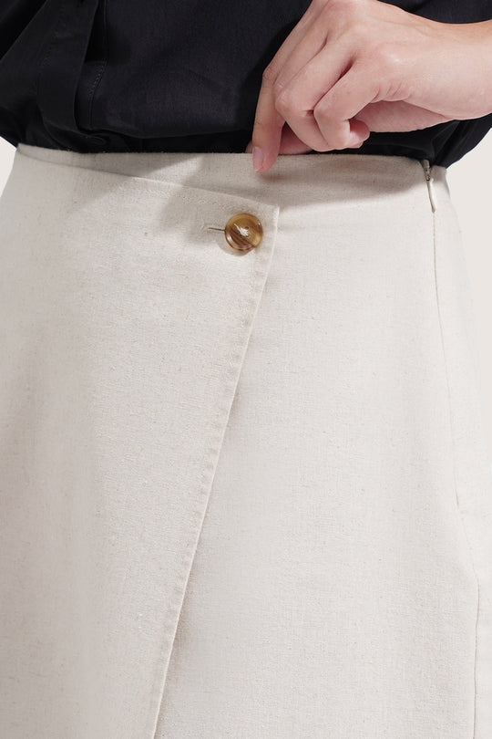 Linen Wrap Skort