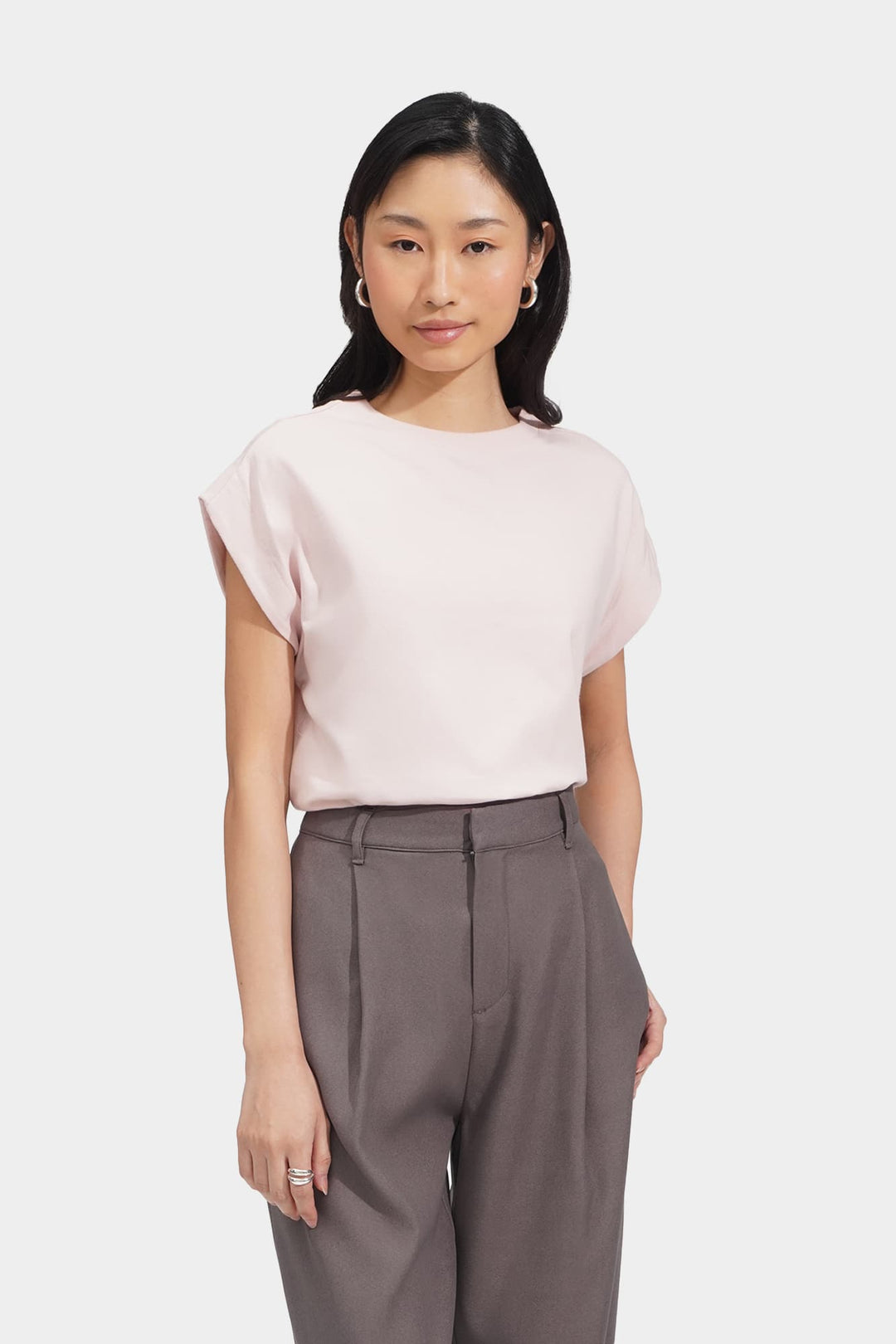 Basic Tee With Volume Sleeves