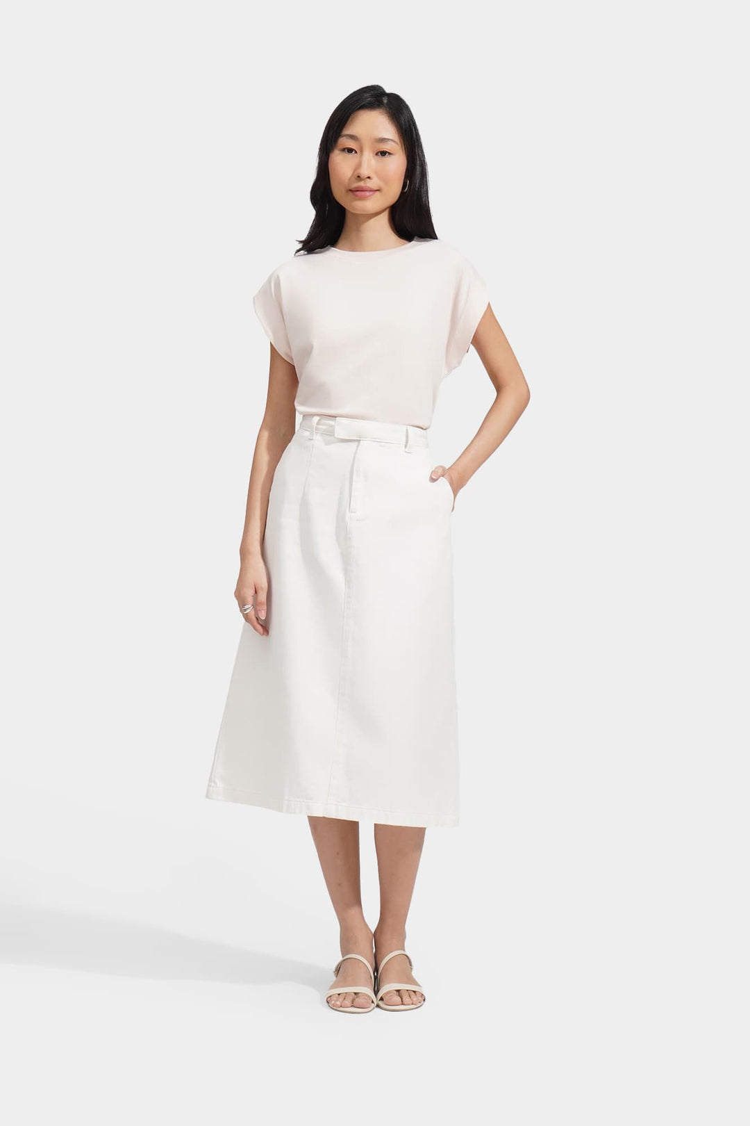 Basic Tee With Volume Sleeves