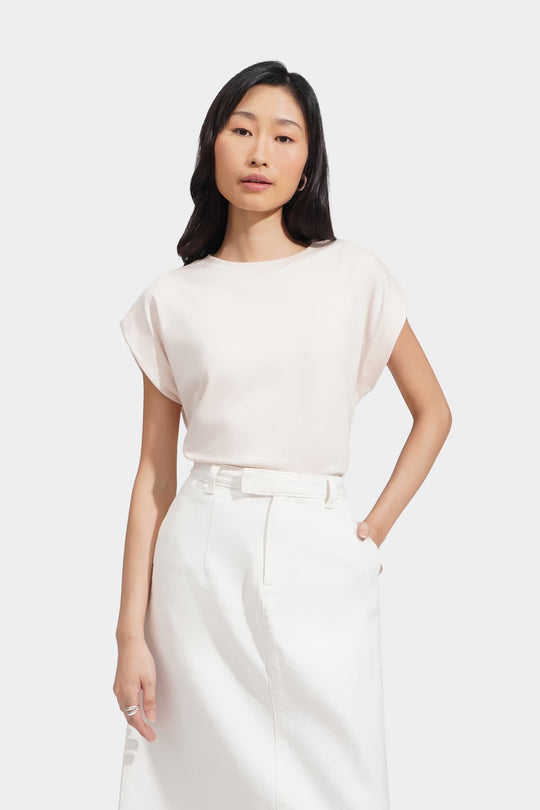 Basic Tee With Volume Sleeves