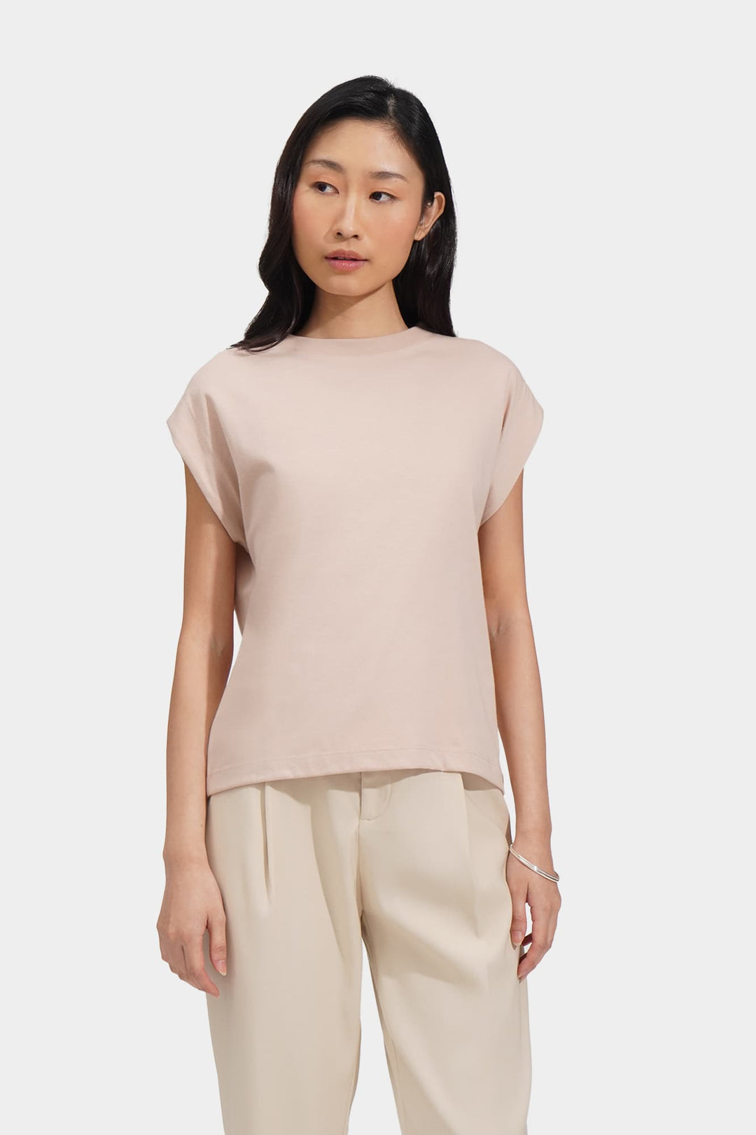 Basic Tee With Volume Sleeves