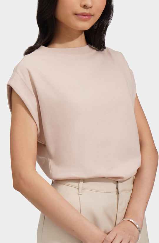 Basic Tee With Volume Sleeves