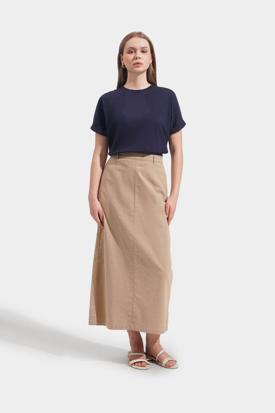 Extended Fold-Up Sleeves Tee