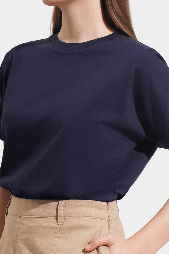 Extended Fold-Up Sleeves Tee