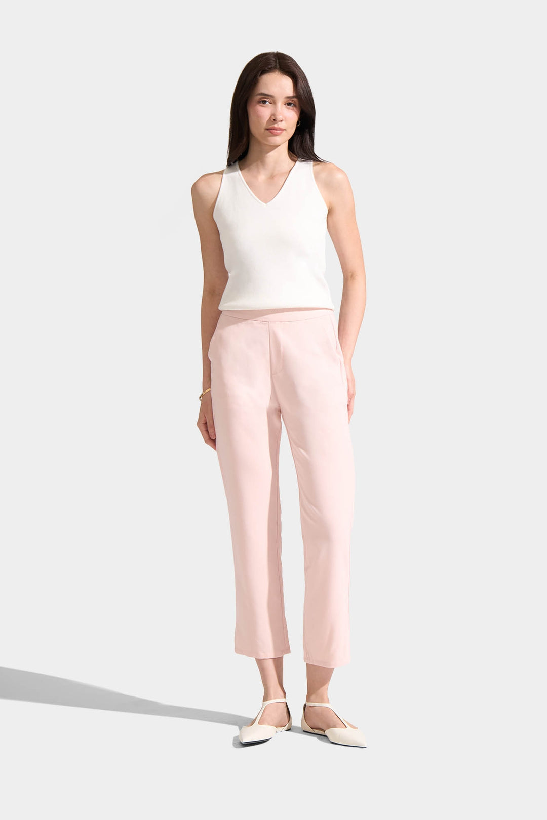 Pull Up Tapered Trousers