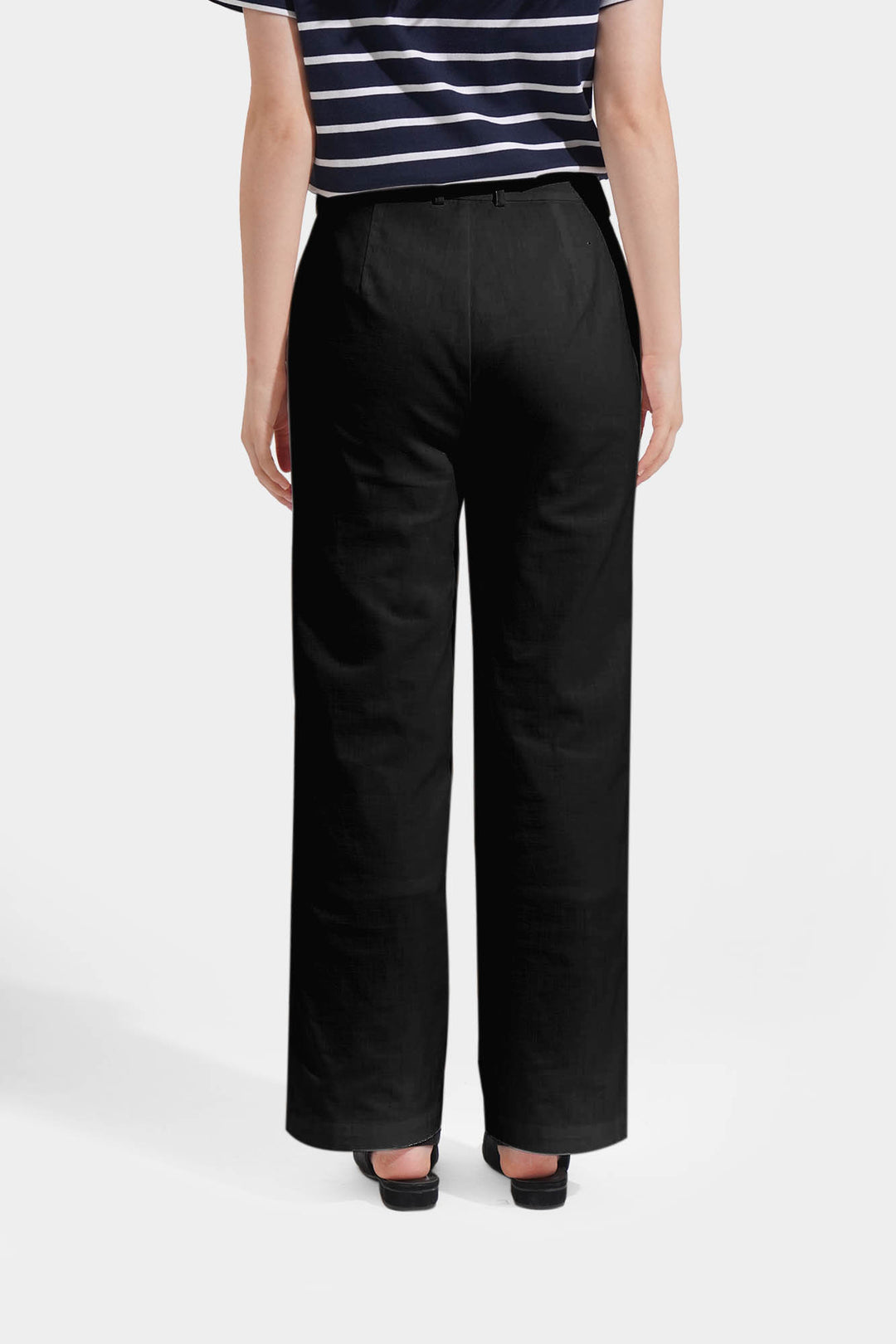 Straight Leg Linen Trousers