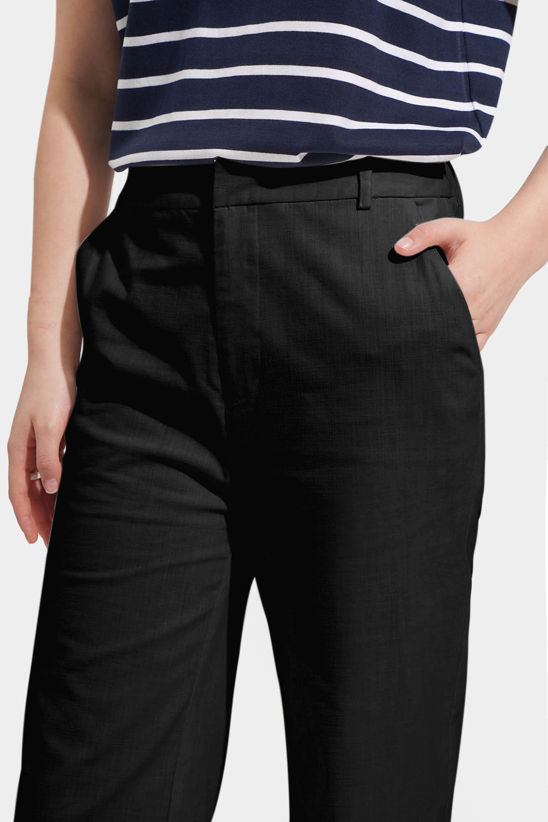 Straight Leg Linen Trousers