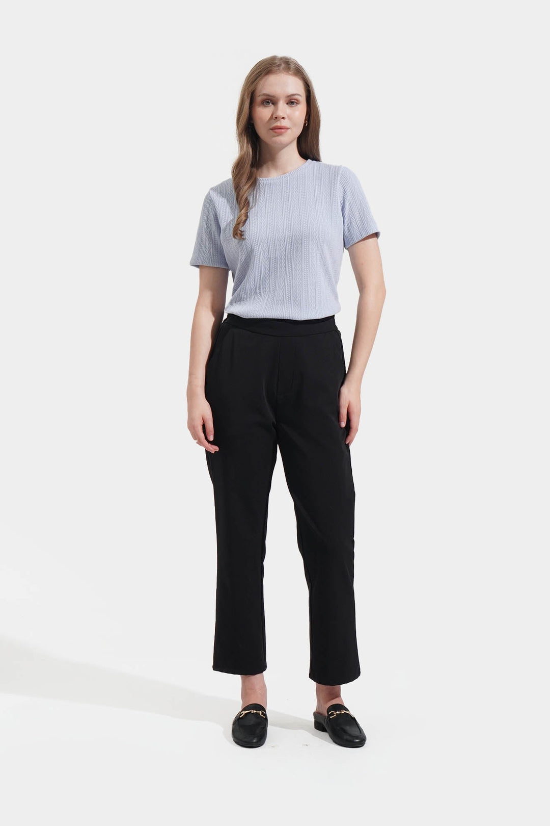 Jacquard Knit Tee