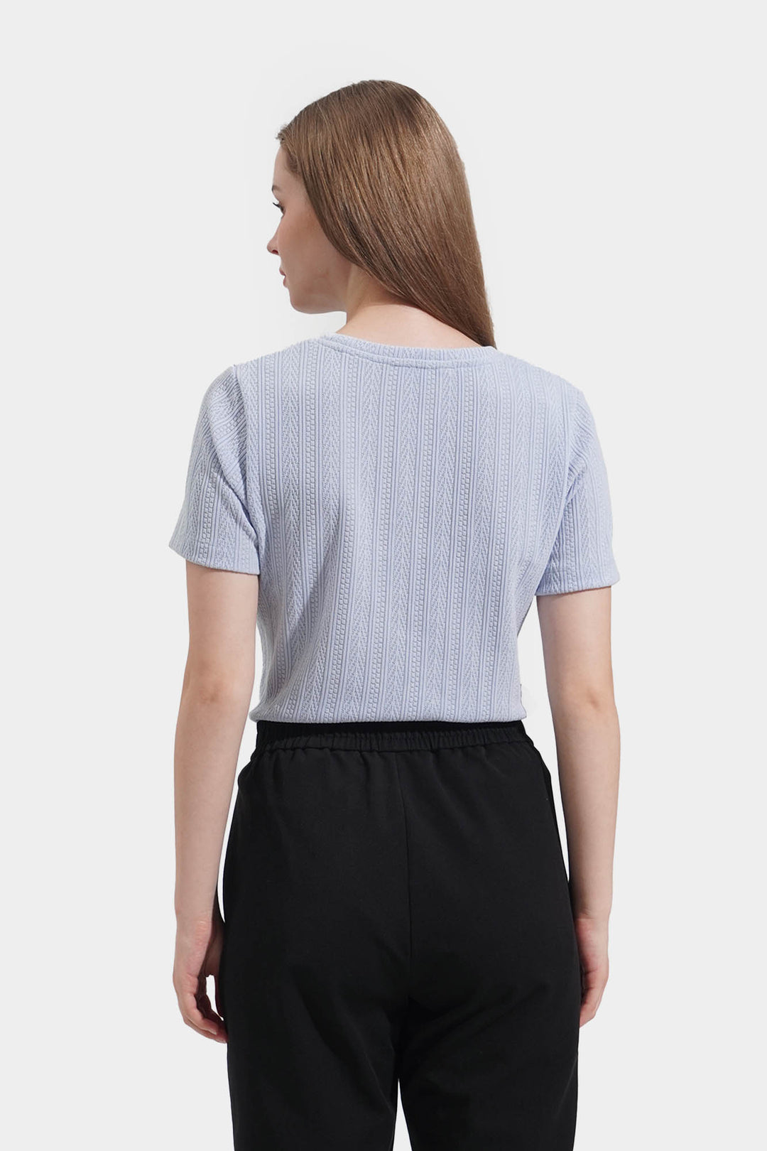Jacquard Knit Tee