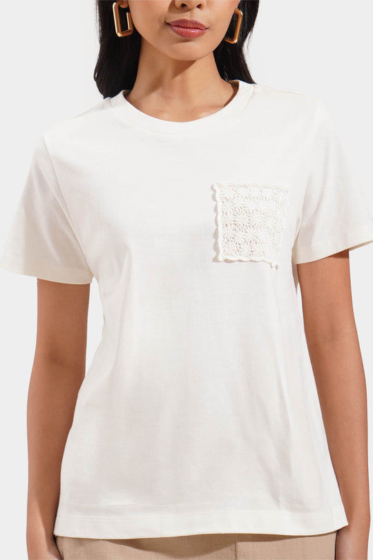 Crochet Detail Tee