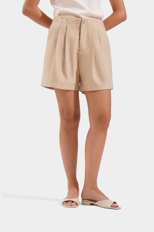 Pleated Shorts
