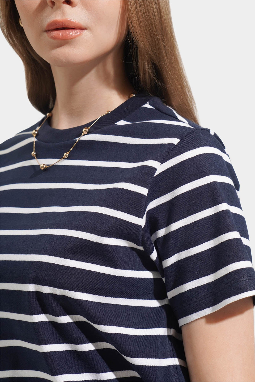 Striped Round Neck Tee