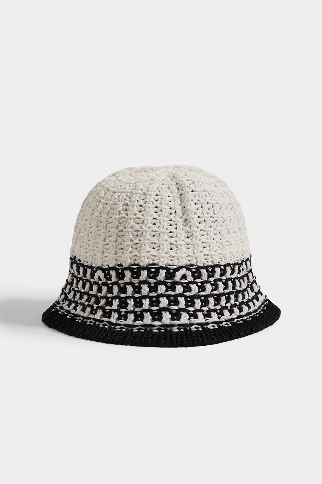 Two-Toned Crochet Bucket Hat – ForMe - Main Image