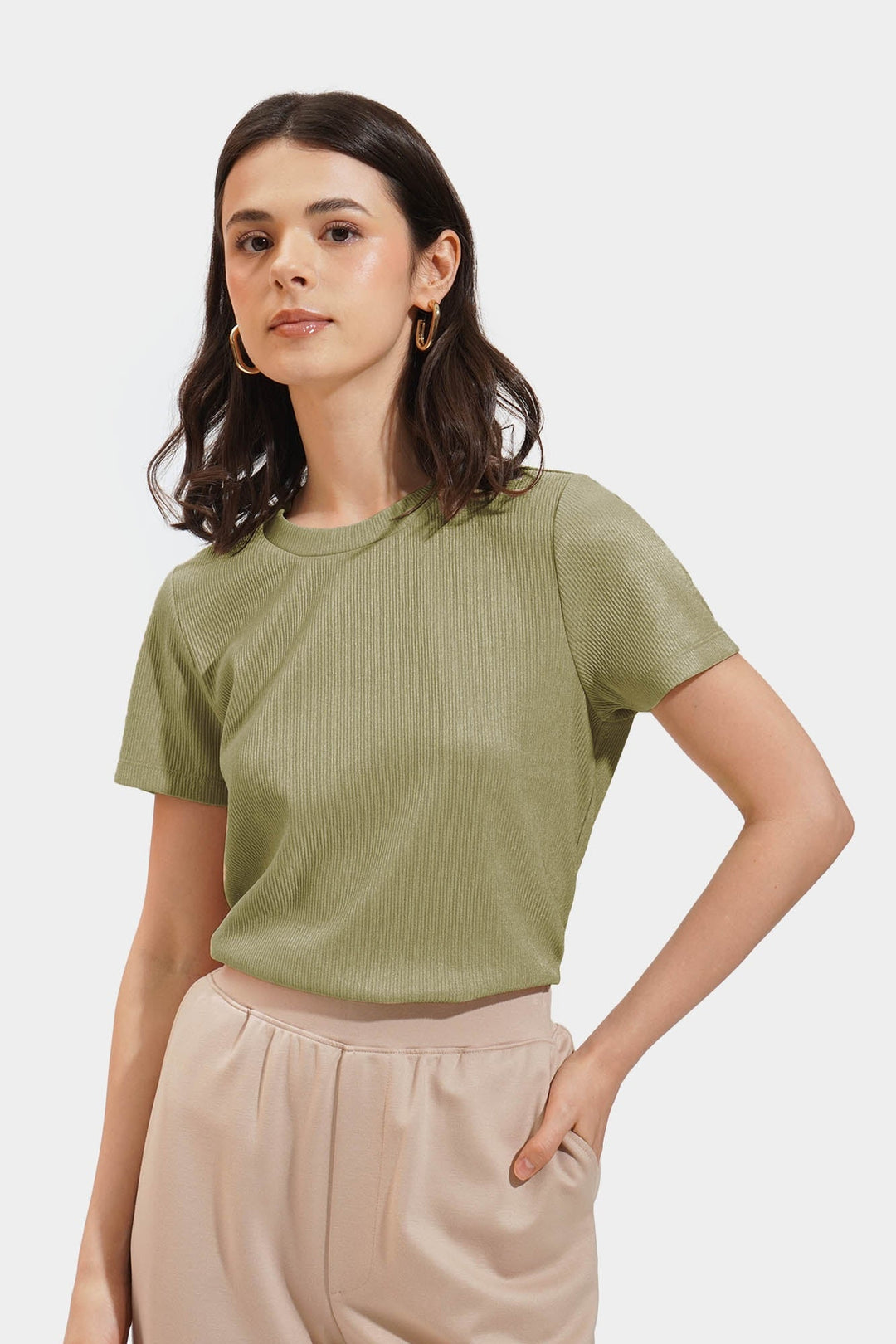 Textured Relaxed Fit Tee