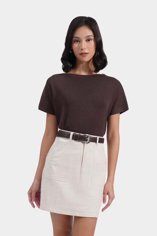 Flat Knit Extended Sleeves Tee